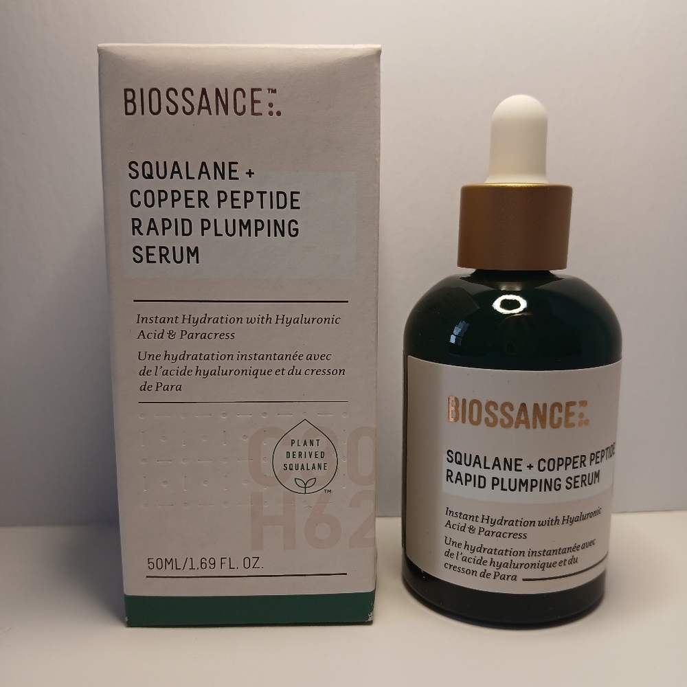 Biossance Squalane + Copper Peptide Rapid Plumping Serum 50 ML | 1.69 OZ - Picture 6 of 12